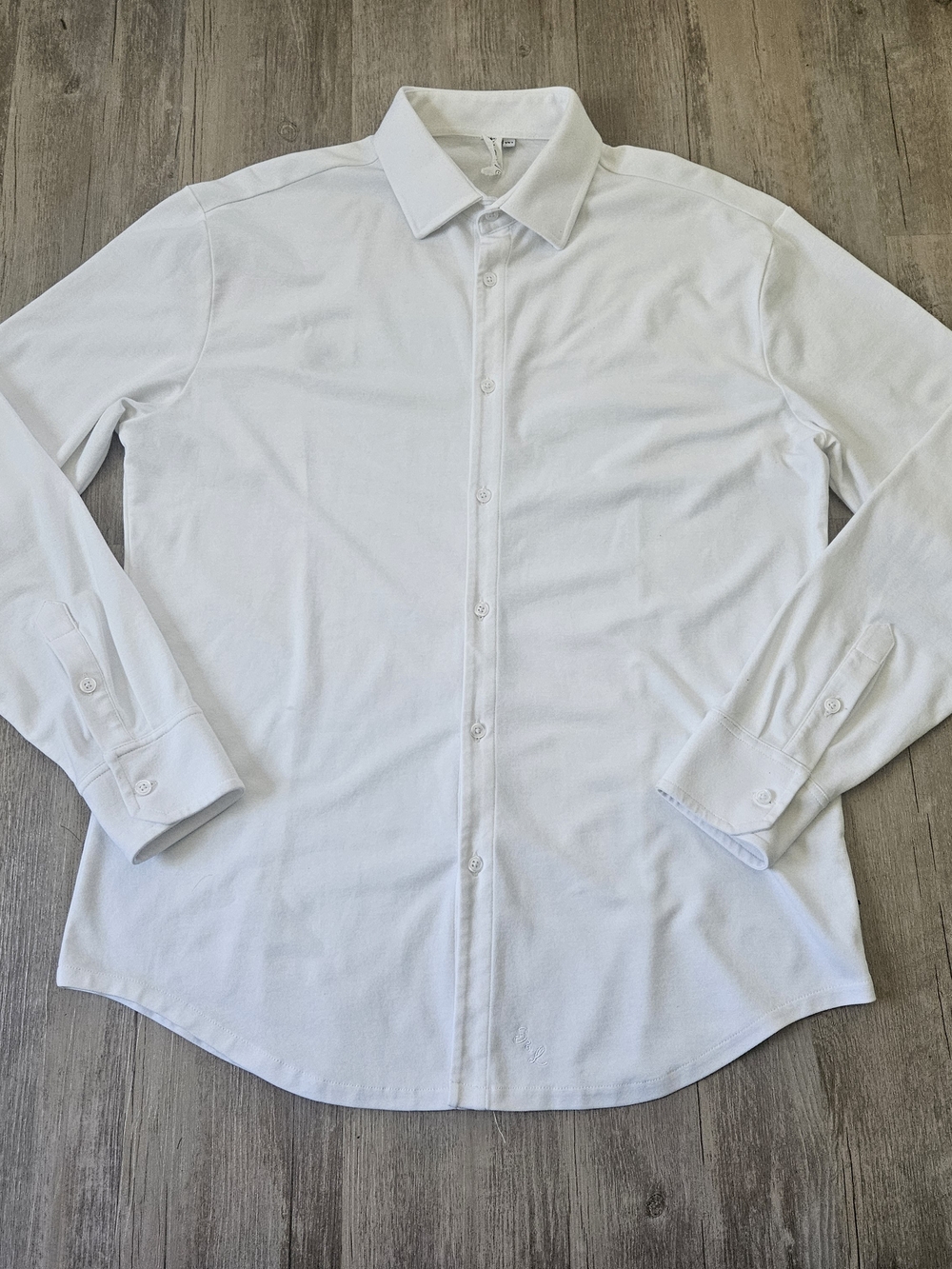 State And Liberty Men's White Long-Sleeve Athletic Fit Button Down Shirt 2XL